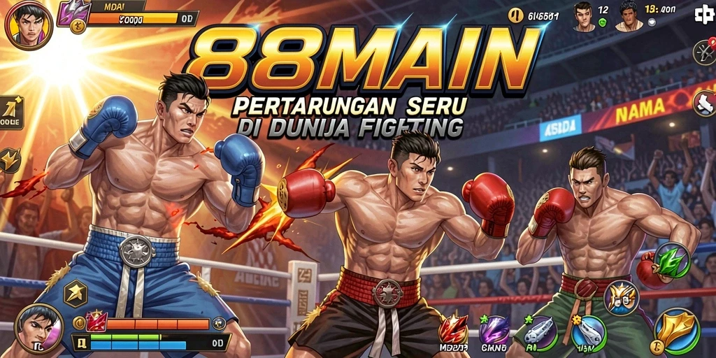 Tampilan gameplay Fighting yang seru dan mendebarkan.