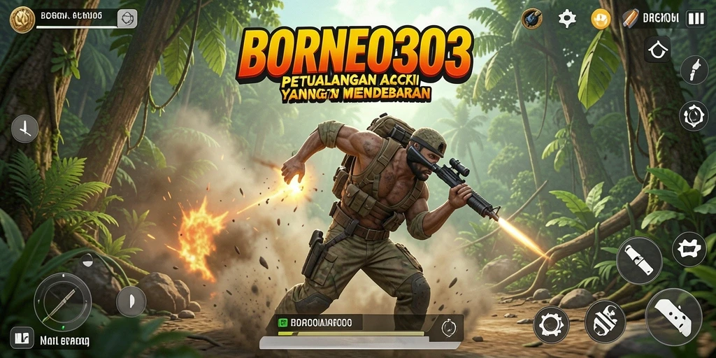 Tampilan gameplay BORNEO303 dengan aksi mendebarkan yang seru.