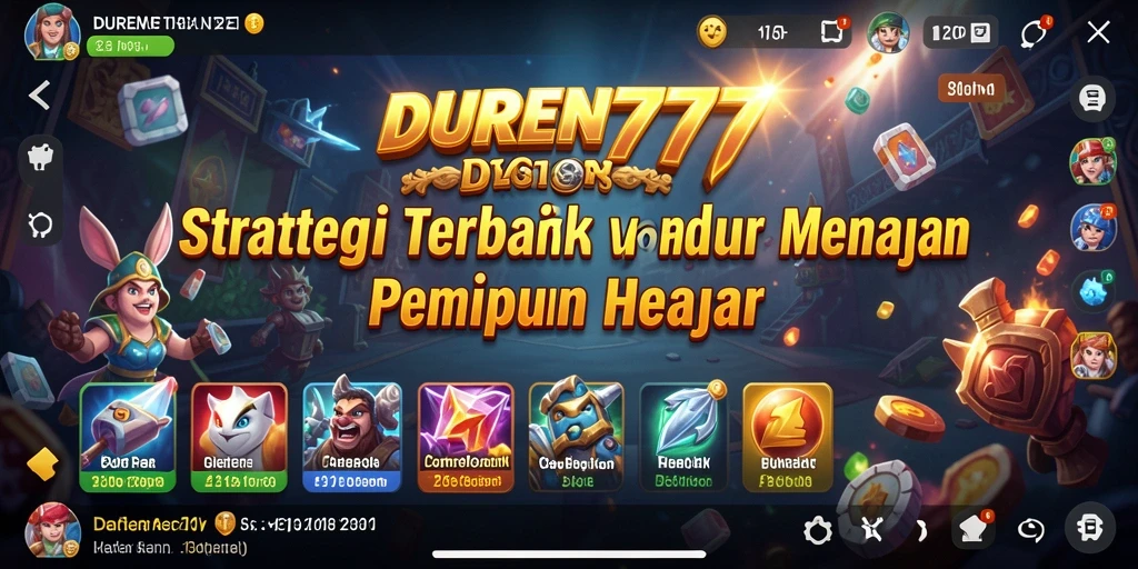 Screenshot gameplay DUREN777 yang menampilkan strategi seru dan intens.