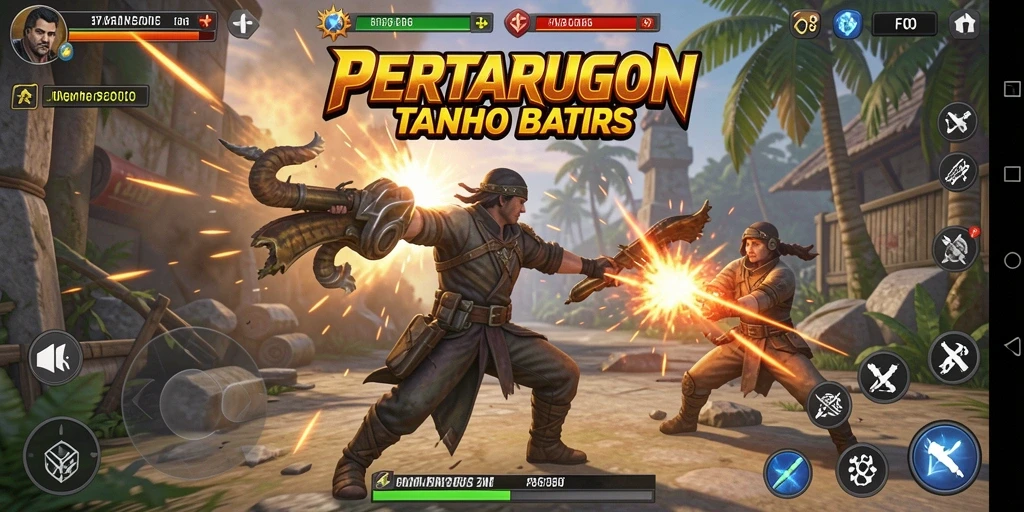Tampilan pertarungan epik dengan karakter unik dalam FO8.
