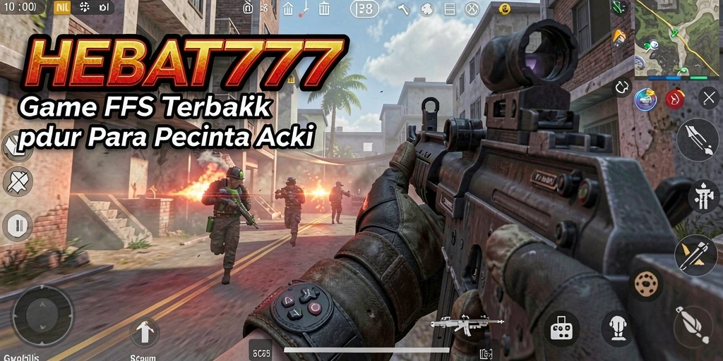 Screenshot menampilkan aksi perang intens di HEBAT777.