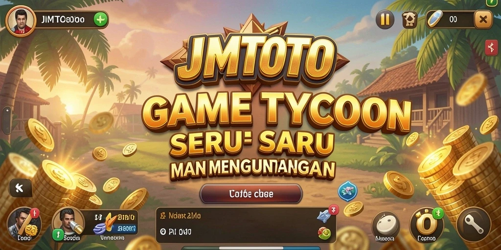 Tangkapan layar menunjukkan antarmuka menarik dan gameplay Tycoon.