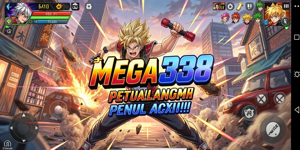 Tampilan gameplay menarik dalam dunia Anime yang penuh warna.