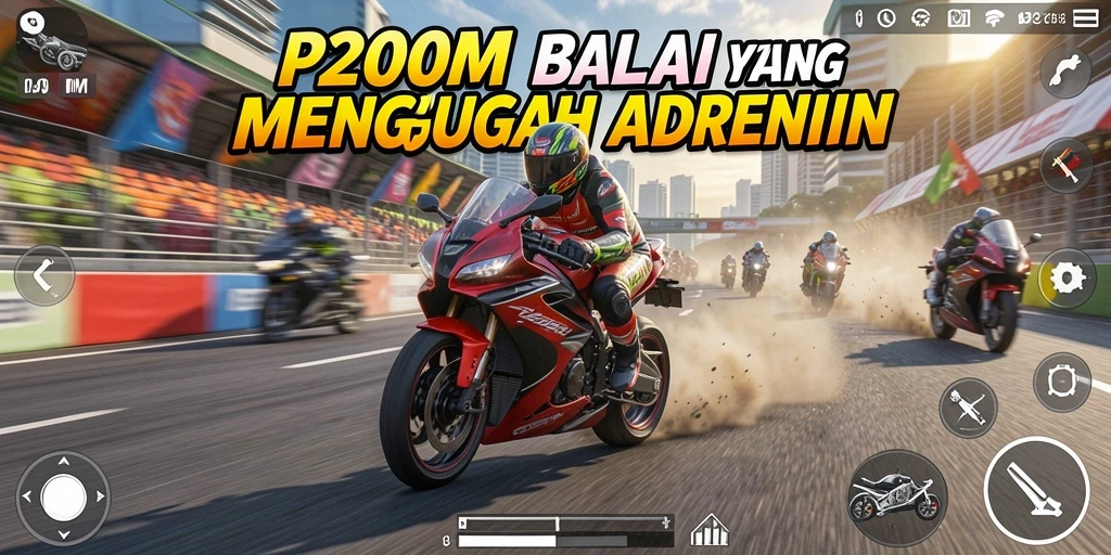 Tampilan menarik dari gameplay P200M yang penuh aksi.