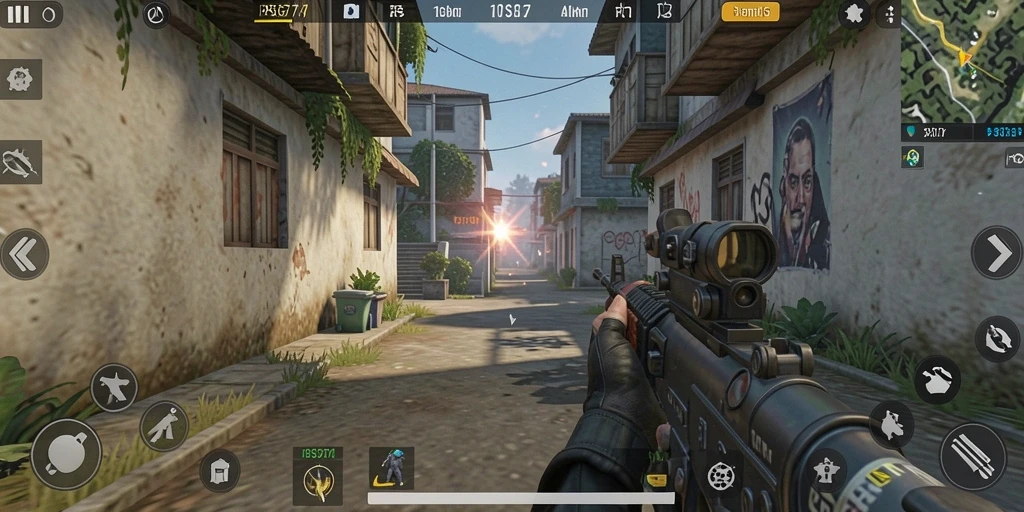 Screenshot utama PSG77 menampilkan aksi mendebarkan dalam gameplay TPS.