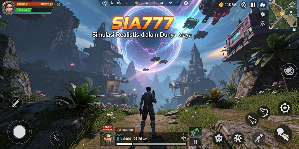 Screenshot utama SIA777 menampilkan gameplay simulasi yang mengesankan.
