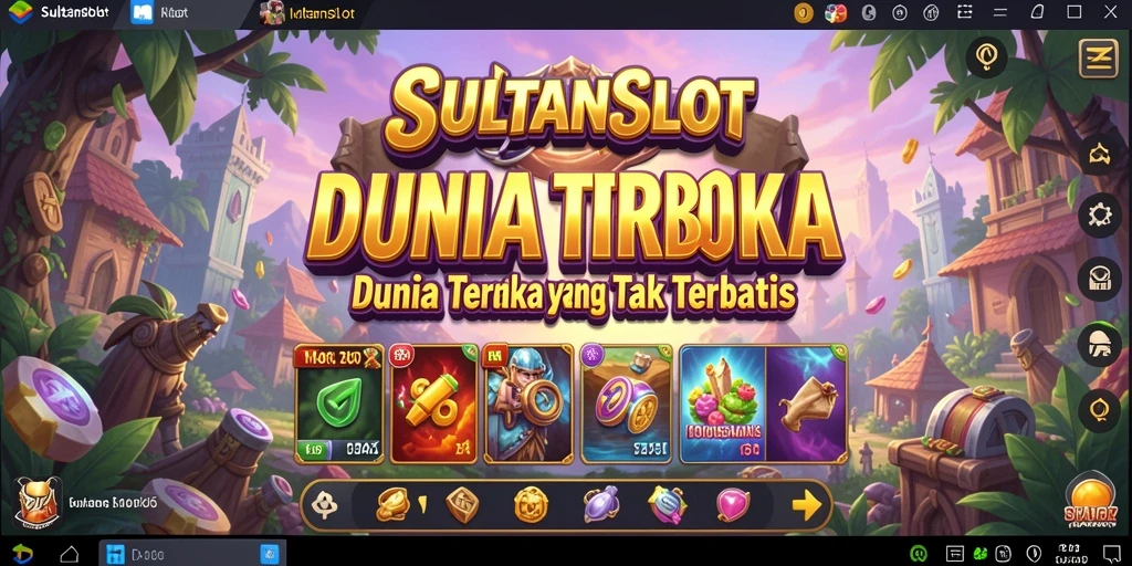 Screenshot gameplay SULTANSLOT menampilkan petualangan dalam dunia terbuka.