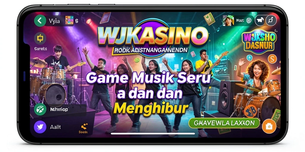 Screenshot dari gameplay yang menampilkan keseruan bermain musik.